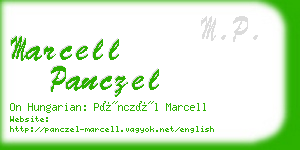 marcell panczel business card